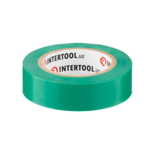 Лента изоляционная 0.15мм*17мм*10м зеленая INTERTOOL IT-0031
