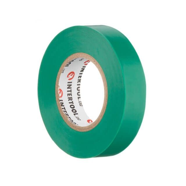 Лента изоляционная 20 м, 17*0.15 мм, зеленая INTERTOOL IT-0051