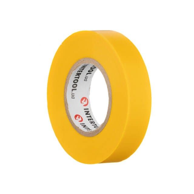 Лента изоляционная 20 м, 17*0,15 мм, желтая INTERTOOL IT-0052