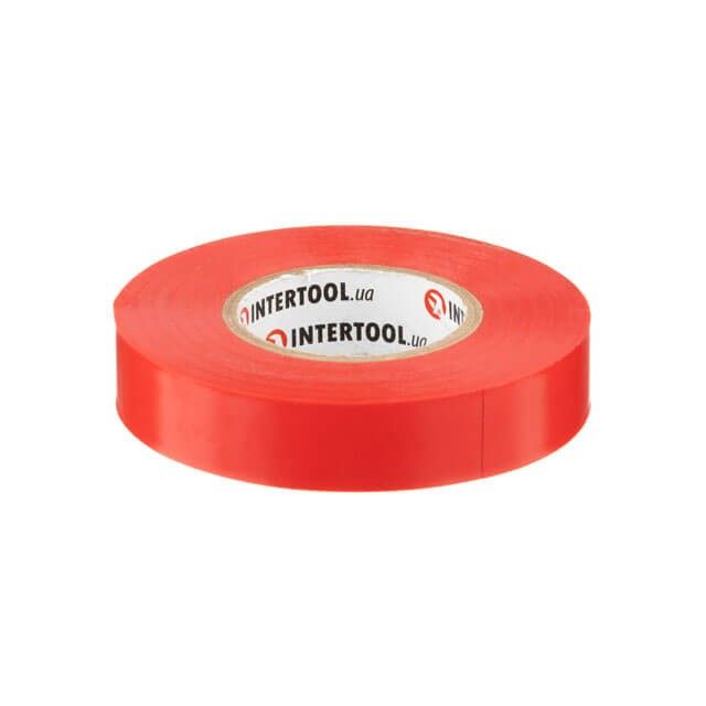 Лента изоляционная 25 м, 17*0.15 мм, красная INTERTOOL IT-0060