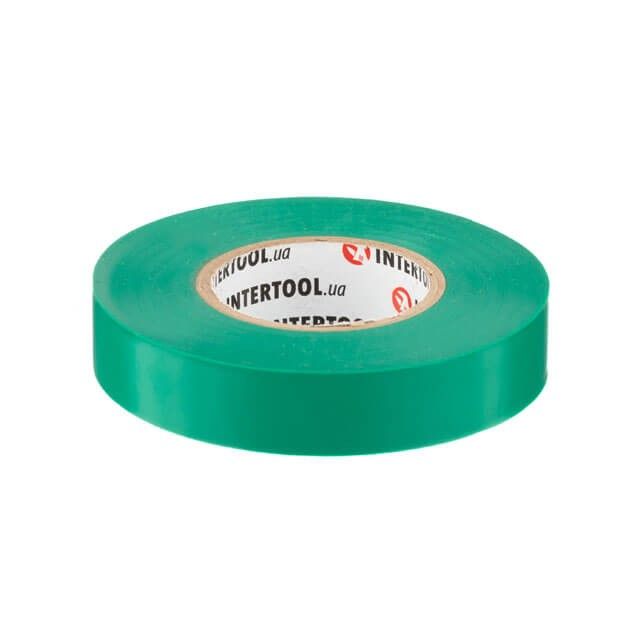 Лента изоляционная 25 м, 17*0.15 мм, зеленая INTERTOOL IT-0061