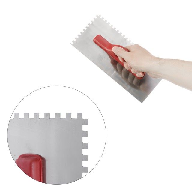 Затирка cтальная оцинкованная 280*130 мм, 6*6 мм INTERTOOL KT-0005