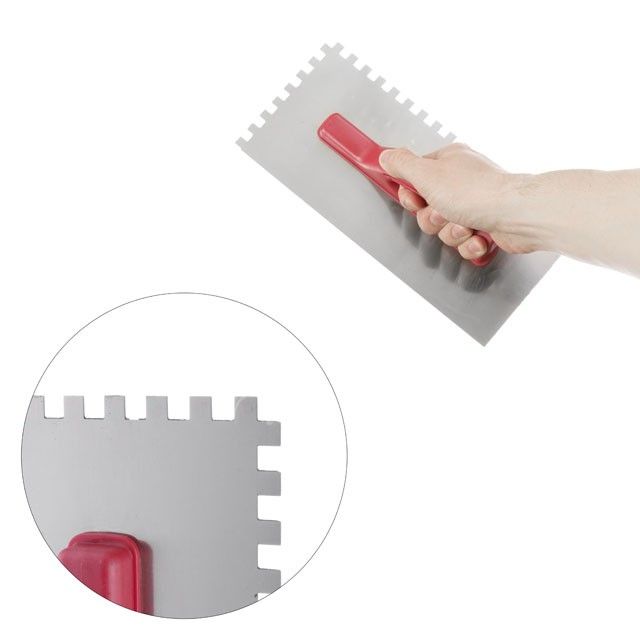 Затирка cтальная оцинкованная 280*130 мм, 8*8 мм INTERTOOL KT-0006