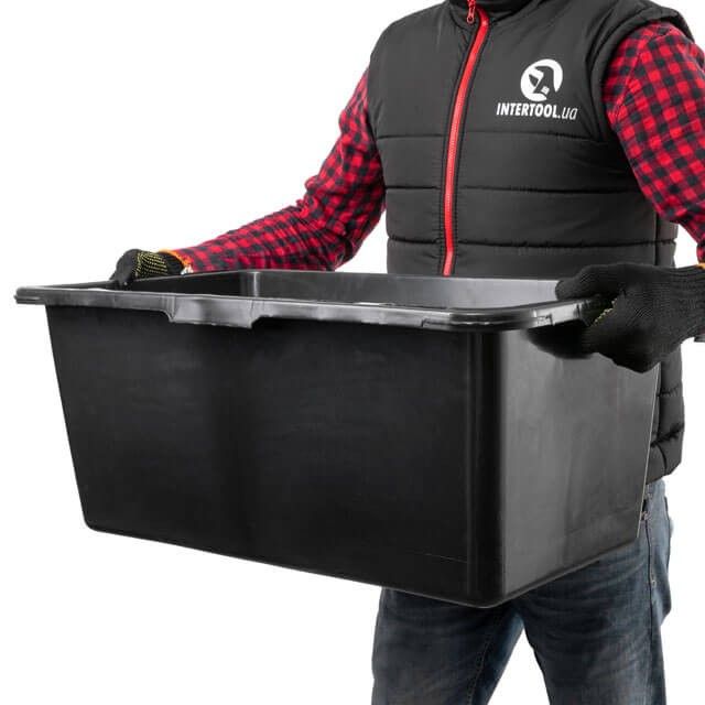 Таз строительный прямоугольный, 65 л INTERTOOL KT-0065