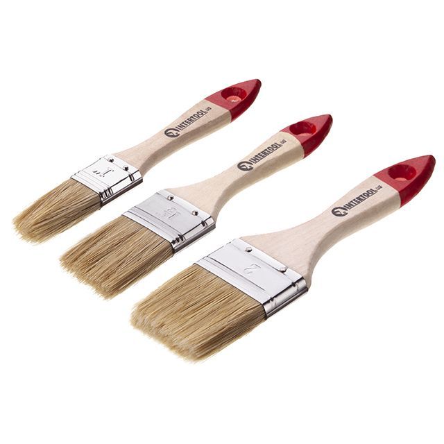 Набор кистей флейцевых 25, 38, 50 мм, 3 ед. INTERTOOL KT-1003