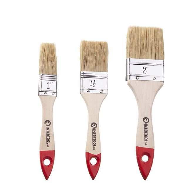 Набор кистей флейцевых 25, 38, 50 мм, 3 ед. INTERTOOL KT-1003