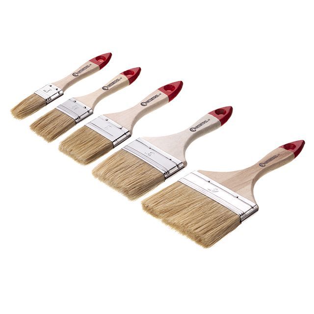 Набор кистей флейцевых 25, 38, 50, 76, 102 мм, 5 ед. INTERTOOL KT-1005