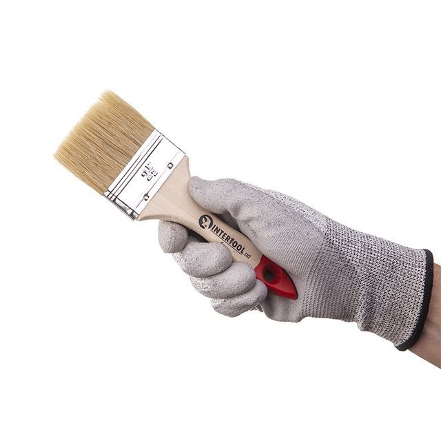 Кисть флейцевая 63*10*46 мм INTERTOOL KT-1263