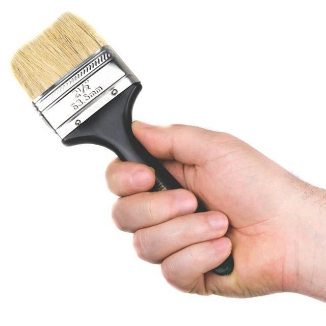 Кисть флейцевая 63*12*38 мм, пластиковая ручка INTERTOOL KT-1363