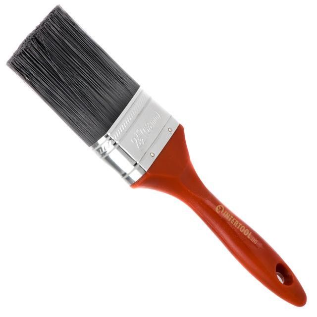 Кисть флейцевая "Лакра", 63*17*70 мм, пластиковая ручка INTERTOOL KT-1463