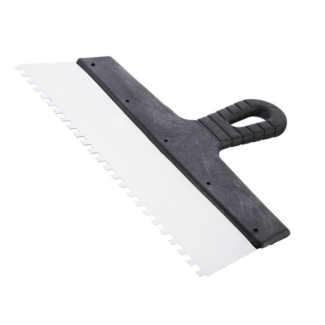 Шпатель из нержавеющей стали 300 мм, зубья 6*6 мм INTERTOOL KT-2306