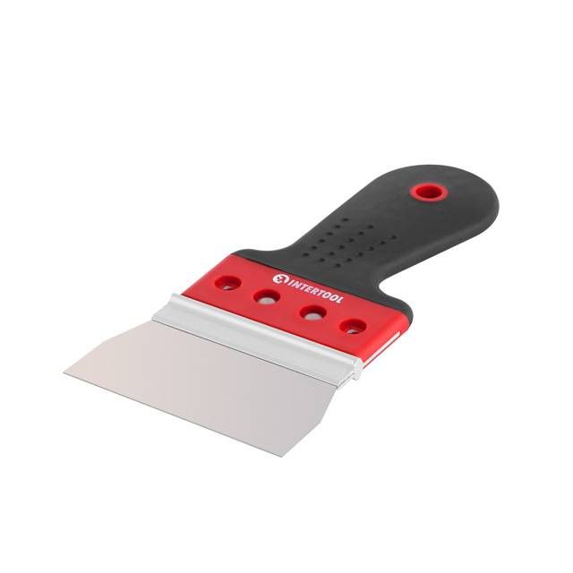 Шпатель из нержавеющей стали 100 мм, проф INTERTOOL KT-2670