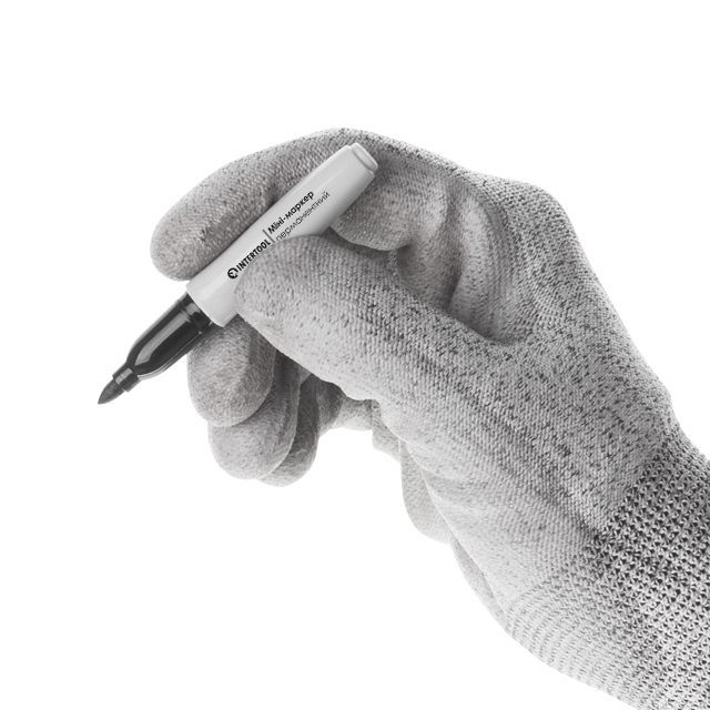 Мини-маркеры перманентные черные, 80 ед. INTERTOOL KT-5010