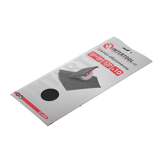 Сетка абразивная 280*105 мм, К320, 10 ед. INTERTOOL KT-6032
