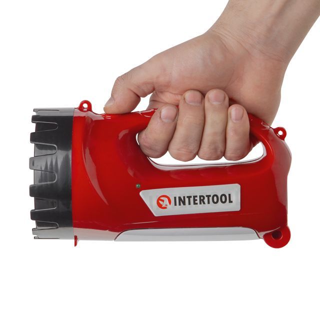 Фонарь аккумуляторный 1 LED 5W+15 SMD INTERTOOL LB-0101