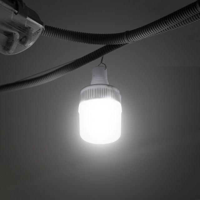 Светильник аккумуляторный подвесной 14SMD, солнечная панель, индикатор заряда INTERTOOL LB-0108