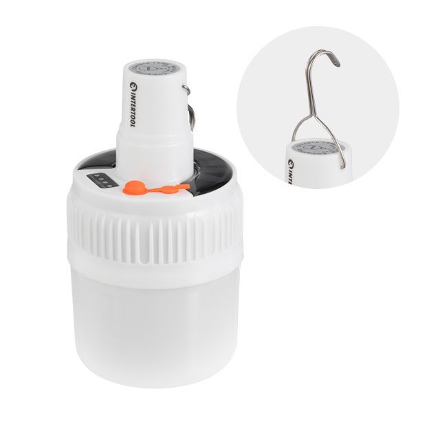 Светильник аккумуляторный подвесной 14SMD, солнечная панель, индикатор заряда INTERTOOL LB-0108