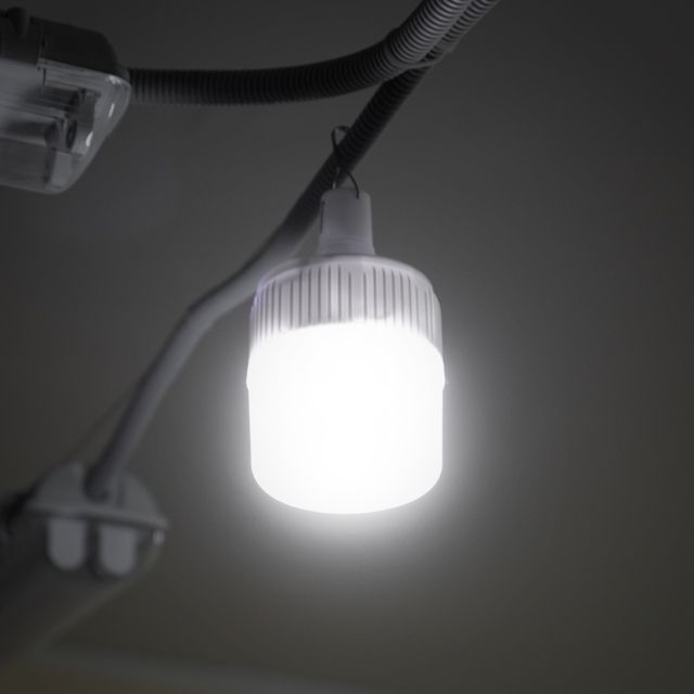 Светильник аккумуляторный подвесной 24SMD, солнечная панель, индикатор заряда INTERTOOL LB-0109