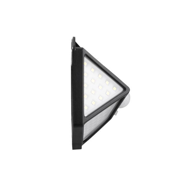 Светильник аккумуляторный настенный 100SMD, уличный, солнечная панель, датчик движения INTERTOOL LB-0113