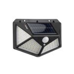 Светильник аккумуляторный настенный 100SMD, уличный, солнечная панель, датчик движения INTERTOOL LB-0113