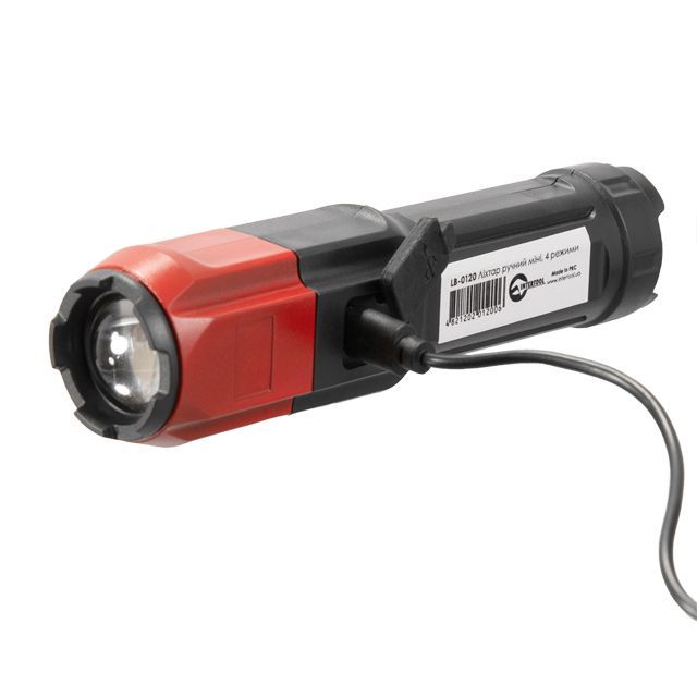 Фонарь ручной мини, 4 режима INTERTOOL LB-0120
