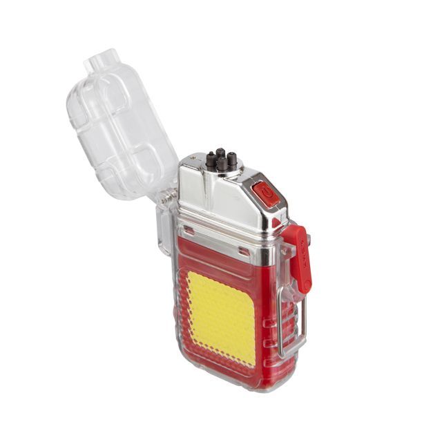 Фонарь брелок с плазменной зажигалкой INTERTOOL LB-0165