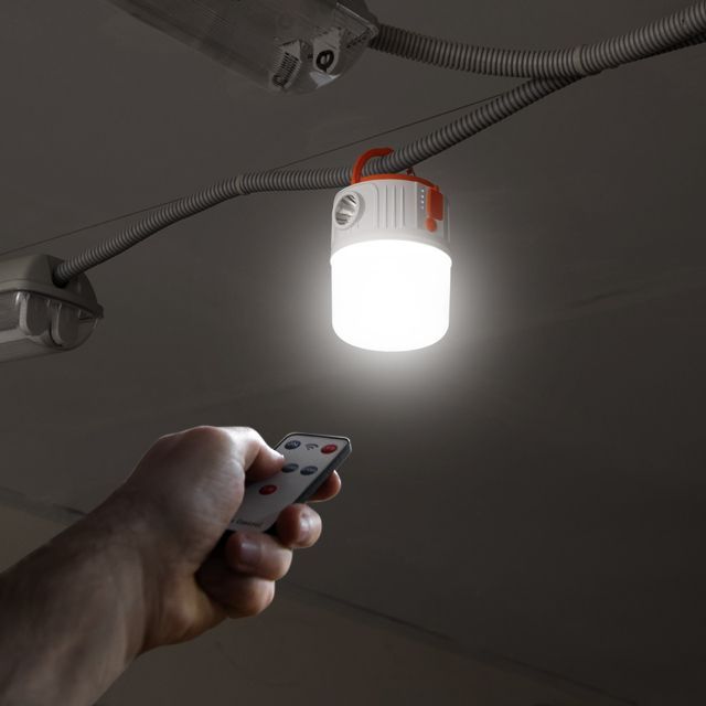 Фонарь для кемпинга, солнечная панель, ДУ, STORM INTERTOOL LB-0214