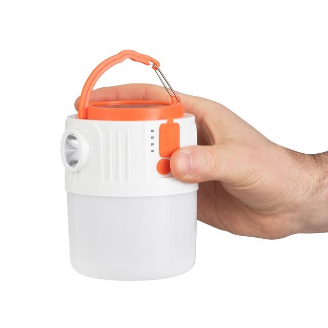 Фонарь для кемпинга, солнечная панель, ДУ, STORM INTERTOOL LB-0214