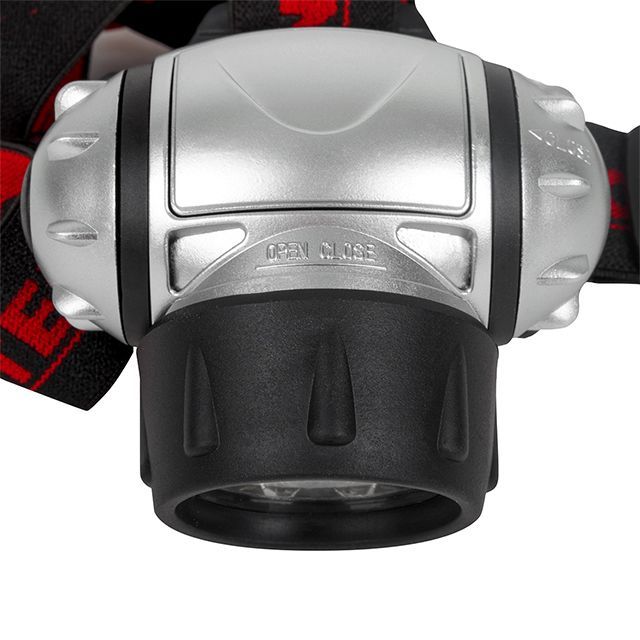 Фонарь налобный светодиодный, четыре режима работы, 19 LED, батарейки 3 ААА INTERTOOL LB-0301