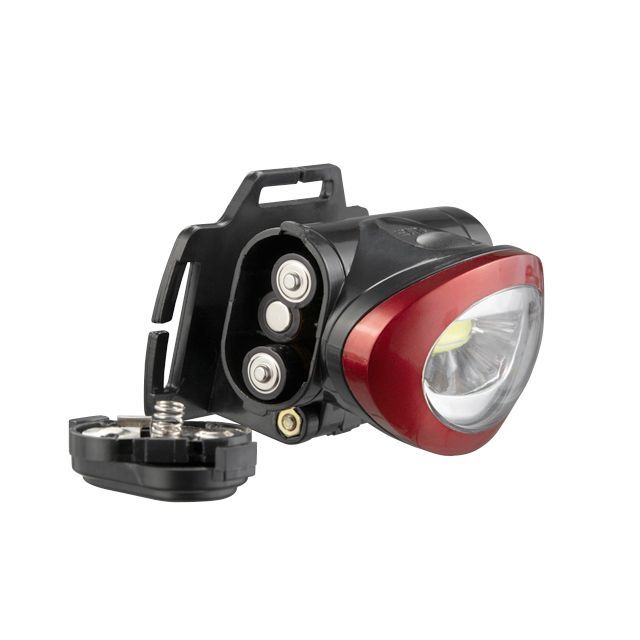 Фонарь налобный светодиодный, пылевлагозащищенный корпус, батарейки 3 ААА INTERTOOL LB-0304