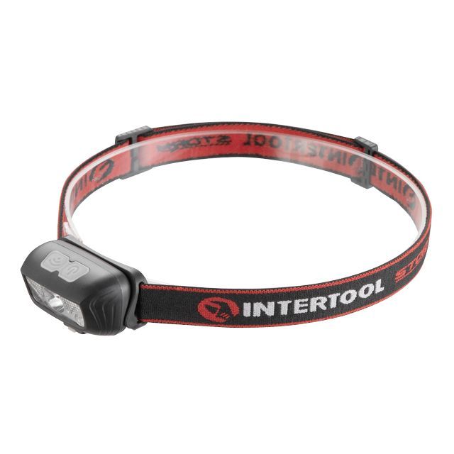 Фонарь налобный аккумуляторный, 6 режимов работы, сенсор, STORM INTERTOOL LB-0310