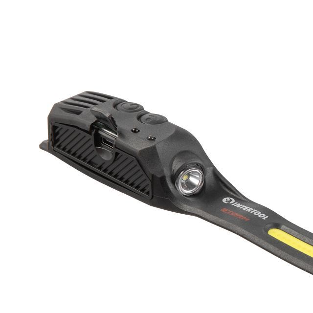 Фонарь налобный аккумуляторный, 9 режимов работы, сенсор, STORM INTERTOOL LB-0315