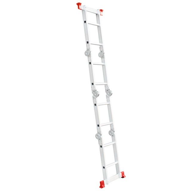 Лестница алюминиевая мультифункциональная трансформер 4*2 ступ. 2.38м INTERTOOL LT-0028