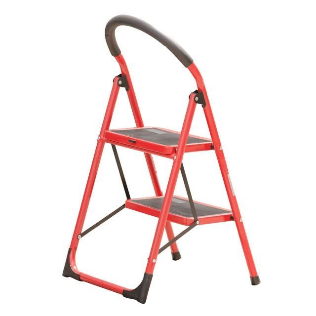Стремянка 2 ступени 350*220мм высота 890мм, до верхней ступени 486мм INTERTOOL LT-0036