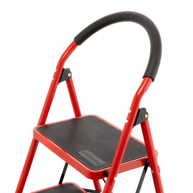 Стремянка 4 ступени 380*260мм высота 1374мм, до верхней ступени 972мм INTERTOOL LT-0038