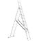 Лестница алюминиевая 3-х секционная универсальная раскладная 3*10 ступ. 6,77 м INTERTOOL LT-0310