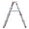 Стремянка алюминиевая двусторонняя 4 ступени, высота 876 мм INTERTOOL LT-1104