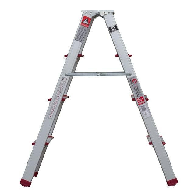 Стремянка алюминиевая двусторонняя 4 ступени, высота 876 мм INTERTOOL LT-1104