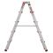 Стремянка алюминиевая двусторонняя 5 ступени, высота 1094 мм INTERTOOL LT-1105