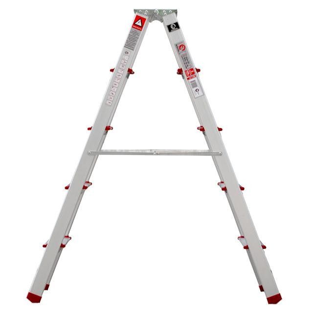 Стремянка алюминиевая двусторонняя 5 ступени, высота 1094 мм INTERTOOL LT-1105