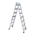 Драбина з алюмінію, універсальна розкладна, телескопічна 4х4 схід. INTERTOOL LT-2044