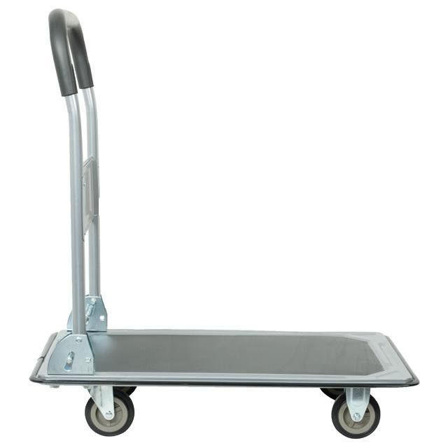 Тележка ручная четырехколесная до 150 кг, 740*480*830, колеса 100 мм INTERTOOL LT-9053