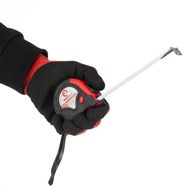 Рулетка с металлическим полотном 5 м, три стопора полотна INTERTOOL MT-0105