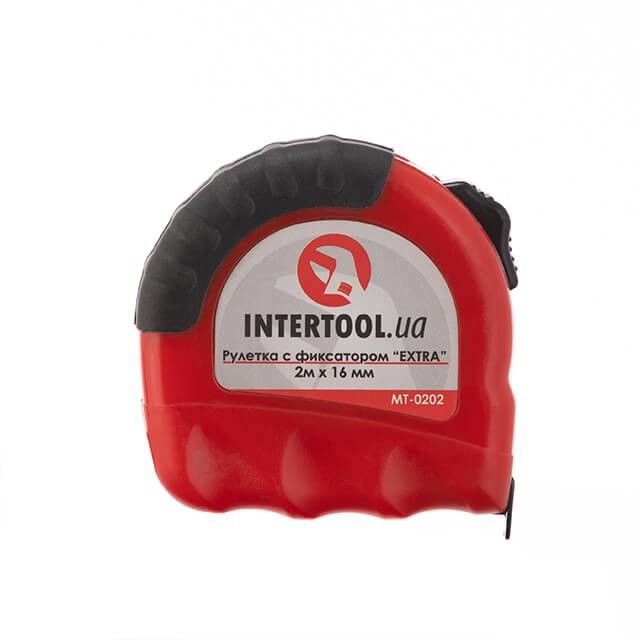 Рулетка с металлическим полотном 2 м "Extra" INTERTOOL MT-0202