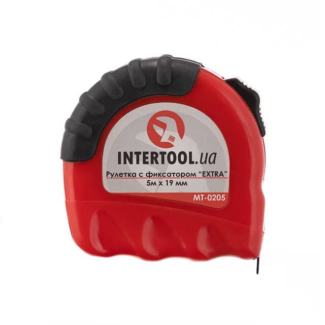 Рулетка с металлическим полотном 5 м x 19 мм "EXTRA" INTERTOOL MT-0205