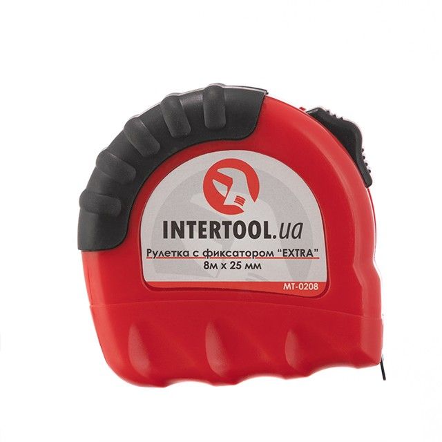 Рулетка с металлическим полотном 8 м x 25 мм "EXTRA" INTERTOOL MT-0208