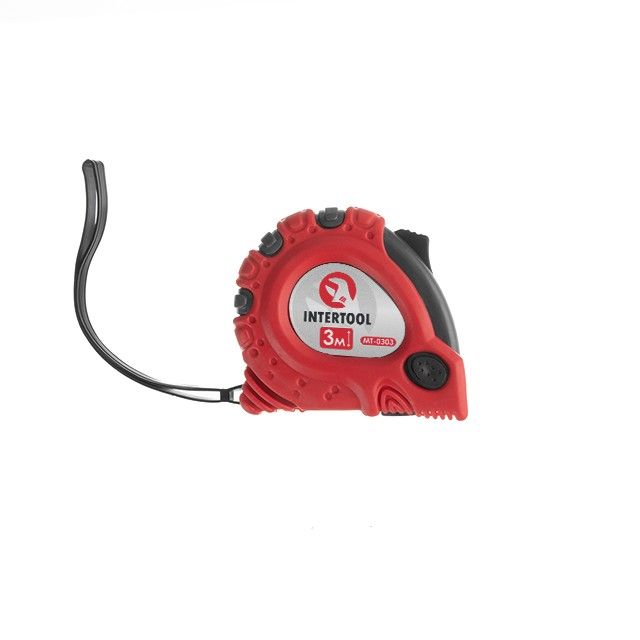 Рулетка с металлическим полотном 3 м "Супер Магнит", blister INTERTOOL MT-0303