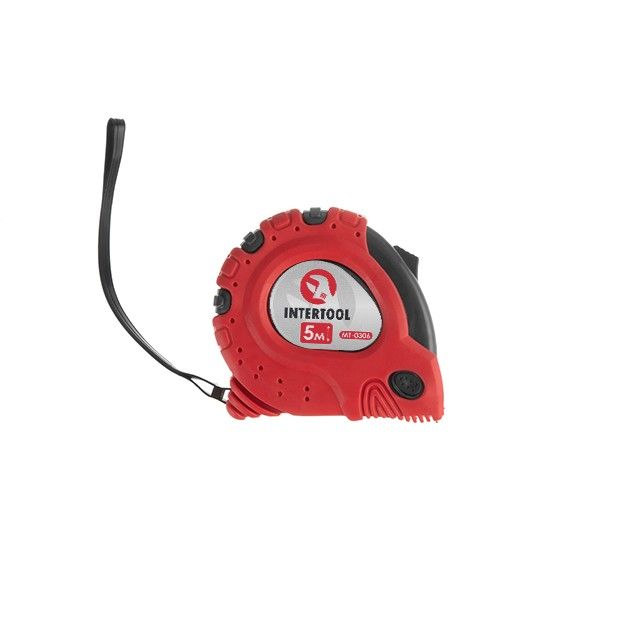 Рулетка с металлическим полотном 5 м "Супер Магнит", blister INTERTOOL MT-0306