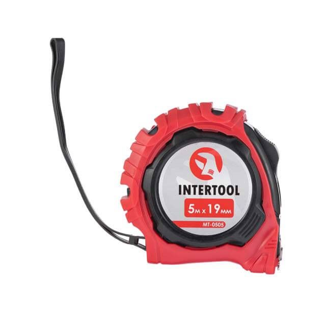 Рулетка с фиксатором 5 м "Магнит" INTERTOOL MT-0505