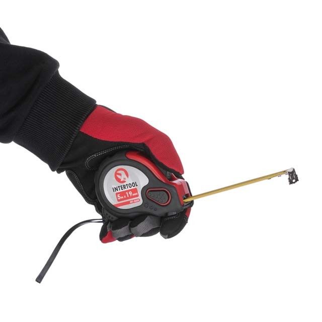 Рулетка с фиксатором 5 м "Супер Магнит" INTERTOOL MT-0605